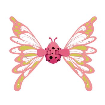 Világító pillangó szárnyak gyerekeknek, mozgó szárnyak, hátsó dísz, műanyag anyag, 4–6 éveseknek