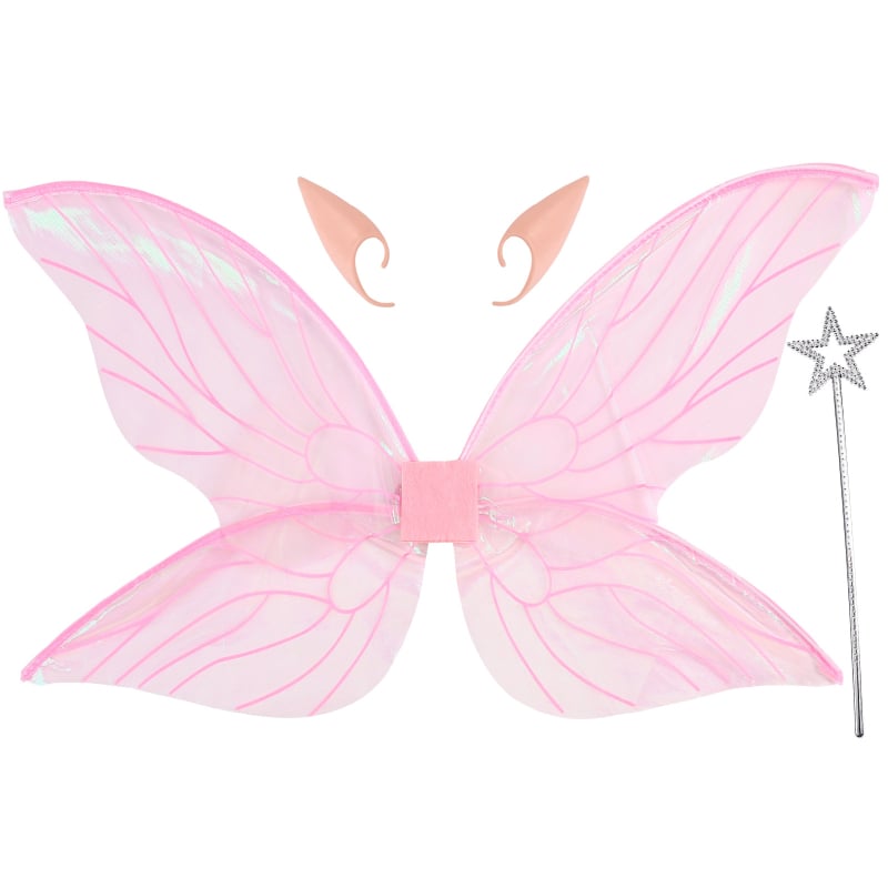 Φτερά αγγέλου – αξεσουάρ μακιγιάζ, ύφασμα, ραμμένα, κατάλληλα για παιδιά και ενήλικες, συσκευασμένα σε OPP σακούλα