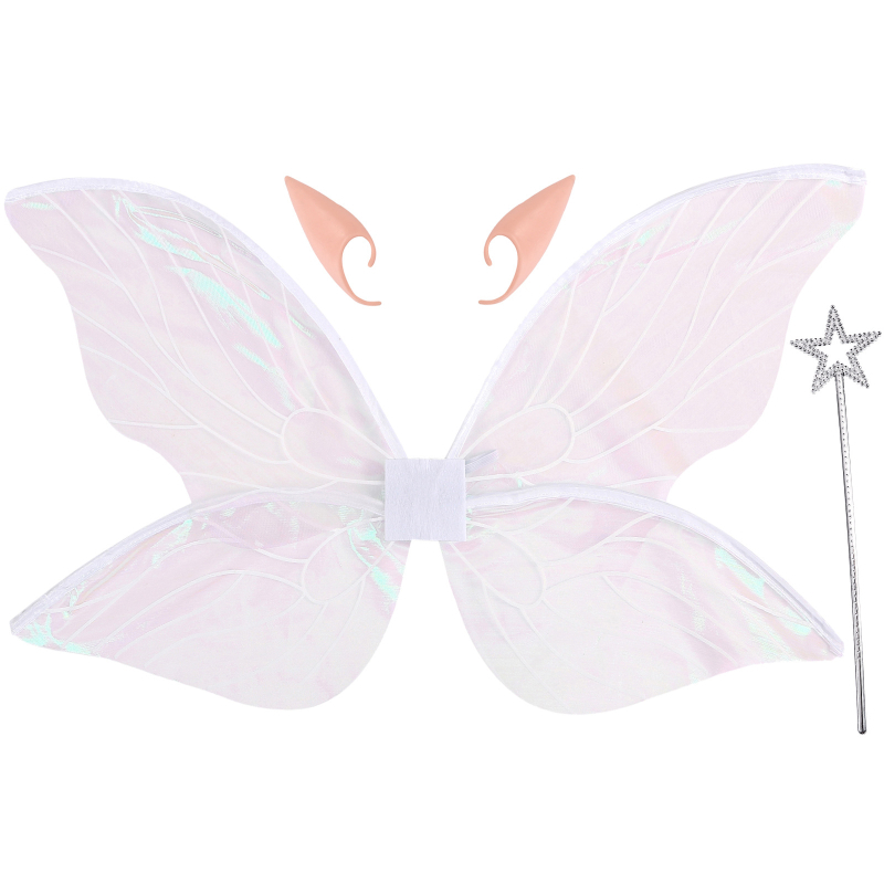 Φτερά αγγέλου – αξεσουάρ μακιγιάζ, ύφασμα, ραμμένα, κατάλληλα για παιδιά και ενήλικες, συσκευασμένα σε OPP σακούλα