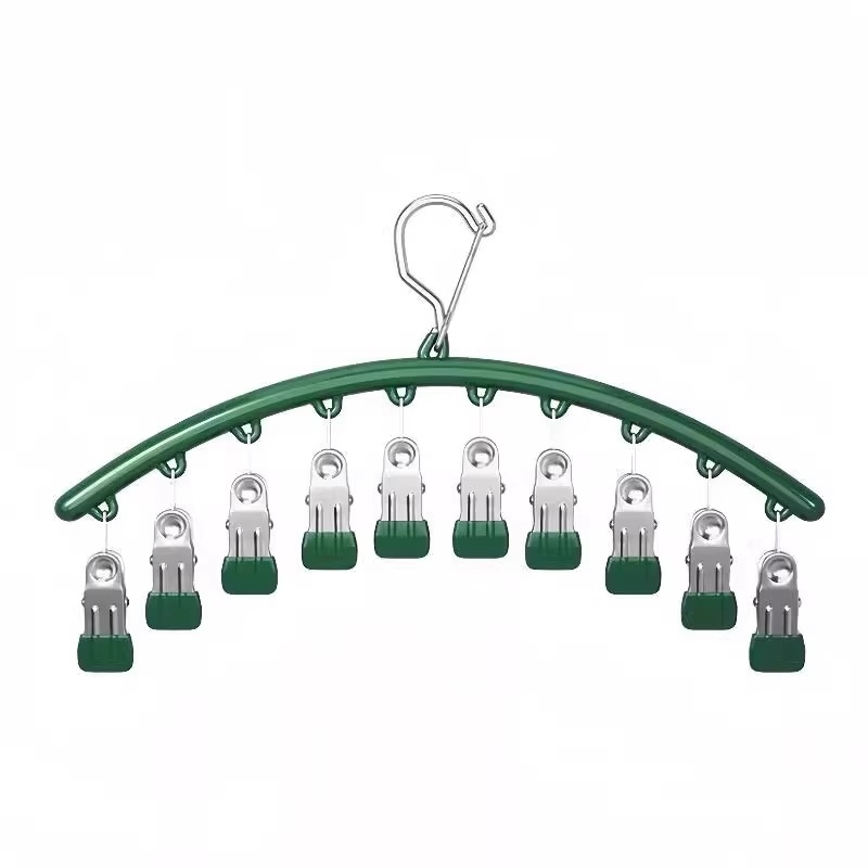 Cinka sakausējuma zeķu kniedes ar izliekto žāvēšanas statīvu, daudzklipu, neizstiepjams, mūsdienīgs minimālisma stils