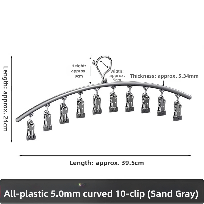 Cinka sakausējuma zeķu kniedes ar izliekto žāvēšanas statīvu, daudzklipu, neizstiepjams, mūsdienīgs minimālisma stils