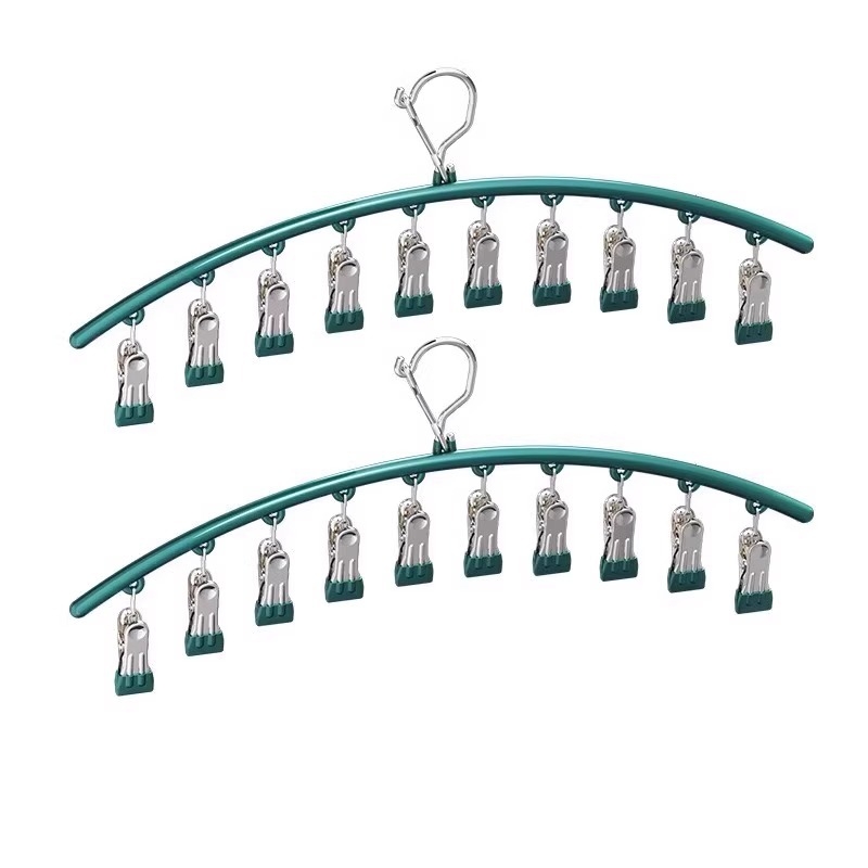 Cinka sakausējuma zeķu kniedes ar izliekto žāvēšanas statīvu, daudzklipu, neizstiepjams, mūsdienīgs minimālisma stils