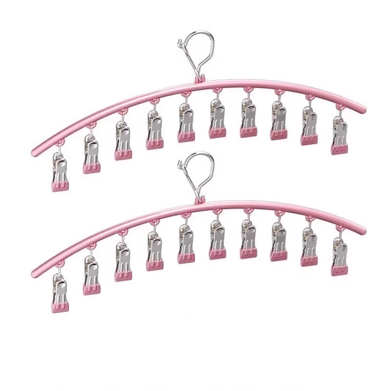 Cinka sakausējuma zeķu kniedes ar izliekto žāvēšanas statīvu, daudzklipu, neizstiepjams, mūsdienīgs minimālisma stils