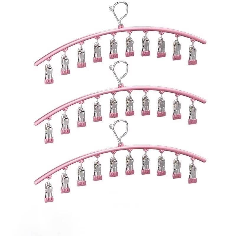 Cinka sakausējuma zeķu kniedes ar izliekto žāvēšanas statīvu, daudzklipu, neizstiepjams, mūsdienīgs minimālisma stils