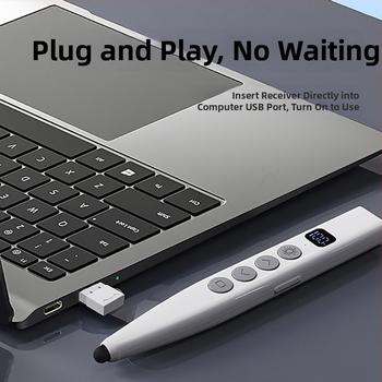 Απομακρυσμένος λέιζερ δείκτης για μετακίνηση σελίδων PPT και πίνακα, με ψηφιακό τηλεσκοπικό δείκτη