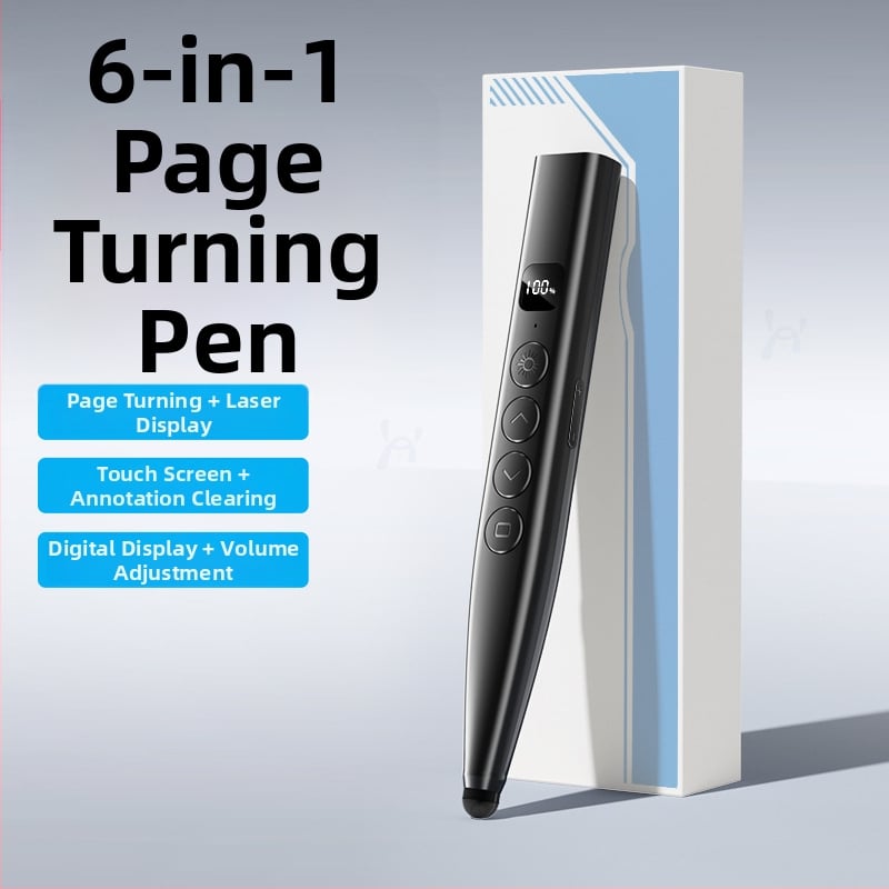 Nuotoliniu būdu valdomas lazerinis puslapių perjungimo rašiklis PPT pristatymams ir baltojo lentoje su skaitmeniniu teleskopiniu rodykle