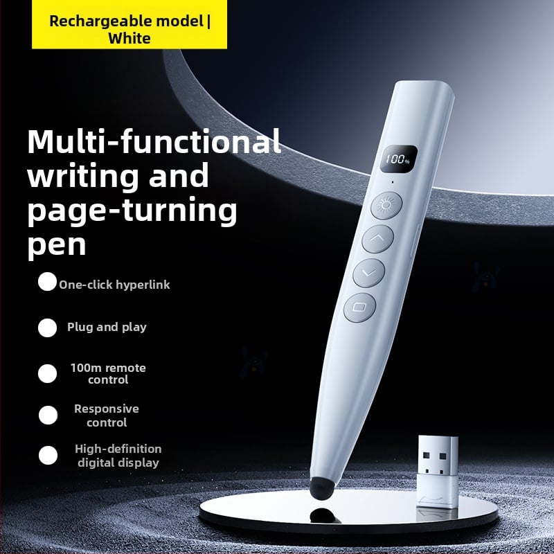 Απομακρυσμένος λέιζερ δείκτης για μετακίνηση σελίδων PPT και πίνακα, με ψηφιακό τηλεσκοπικό δείκτη