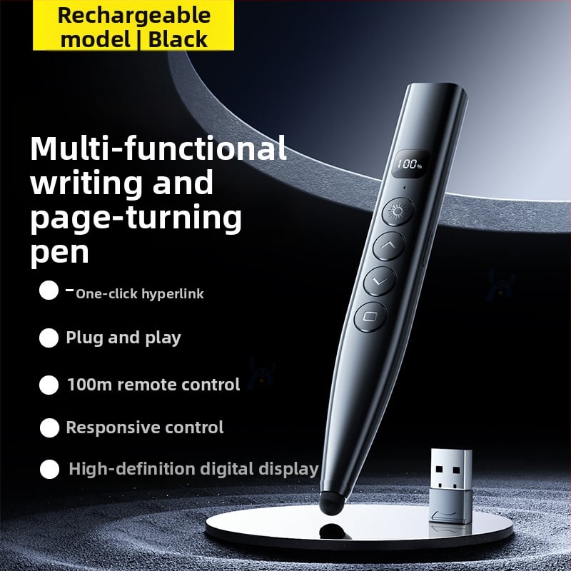 Απομακρυσμένος λέιζερ δείκτης για μετακίνηση σελίδων PPT και πίνακα, με ψηφιακό τηλεσκοπικό δείκτη