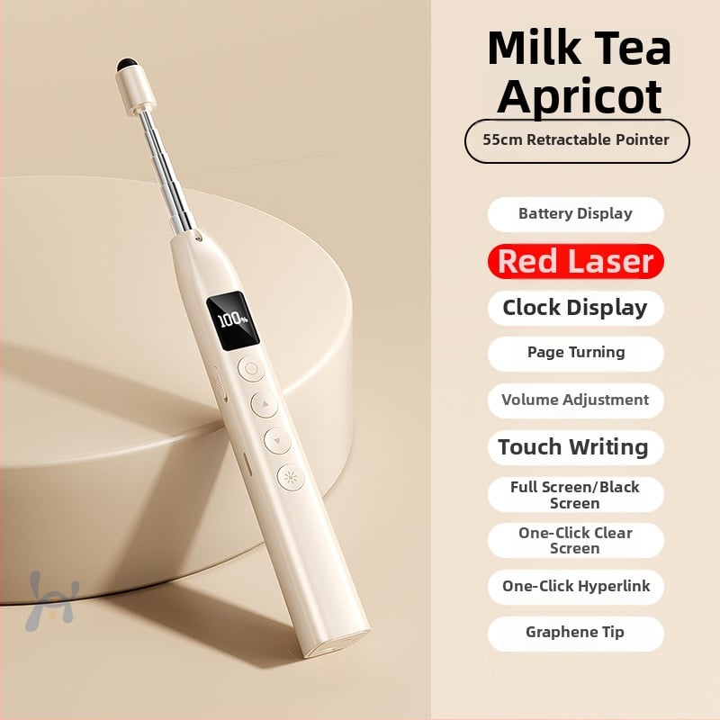 Απομακρυσμένος λέιζερ δείκτης για μετακίνηση σελίδων PPT και πίνακα, με ψηφιακό τηλεσκοπικό δείκτη