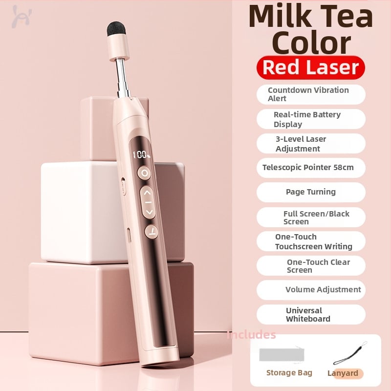 Απομακρυσμένος λέιζερ δείκτης για μετακίνηση σελίδων PPT και πίνακα, με ψηφιακό τηλεσκοπικό δείκτη