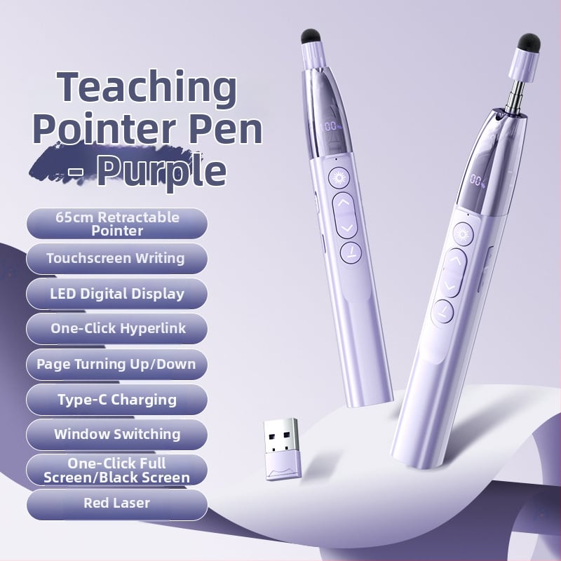 Απομακρυσμένος λέιζερ δείκτης για μετακίνηση σελίδων PPT και πίνακα, με ψηφιακό τηλεσκοπικό δείκτη