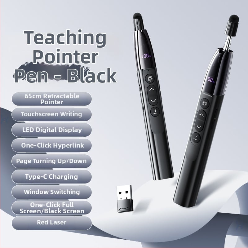 Απομακρυσμένος λέιζερ δείκτης για μετακίνηση σελίδων PPT και πίνακα, με ψηφιακό τηλεσκοπικό δείκτη