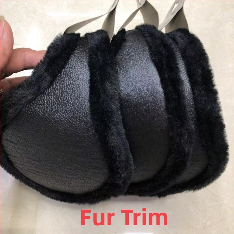 Unisex kašmiera ausu sargi, pūkaini, biezāki ziemas siltumam, ar karikatūras rakstu