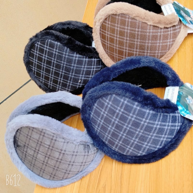 Unisex kašmiera ausu sargi, pūkaini, biezāki ziemas siltumam, ar karikatūras rakstu