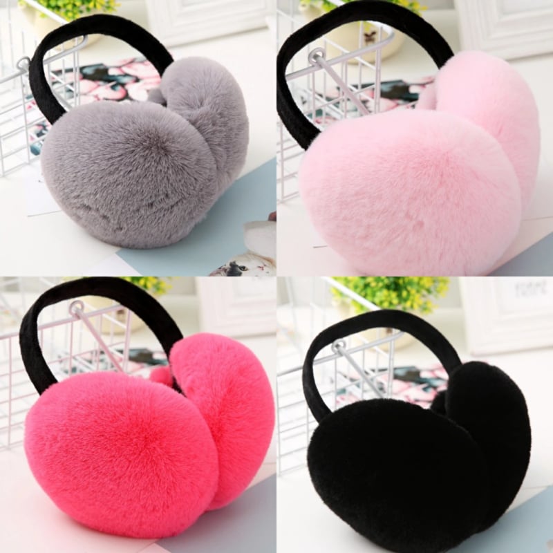 Unisex kašmiera ausu sargi, pūkaini, biezāki ziemas siltumam, ar karikatūras rakstu