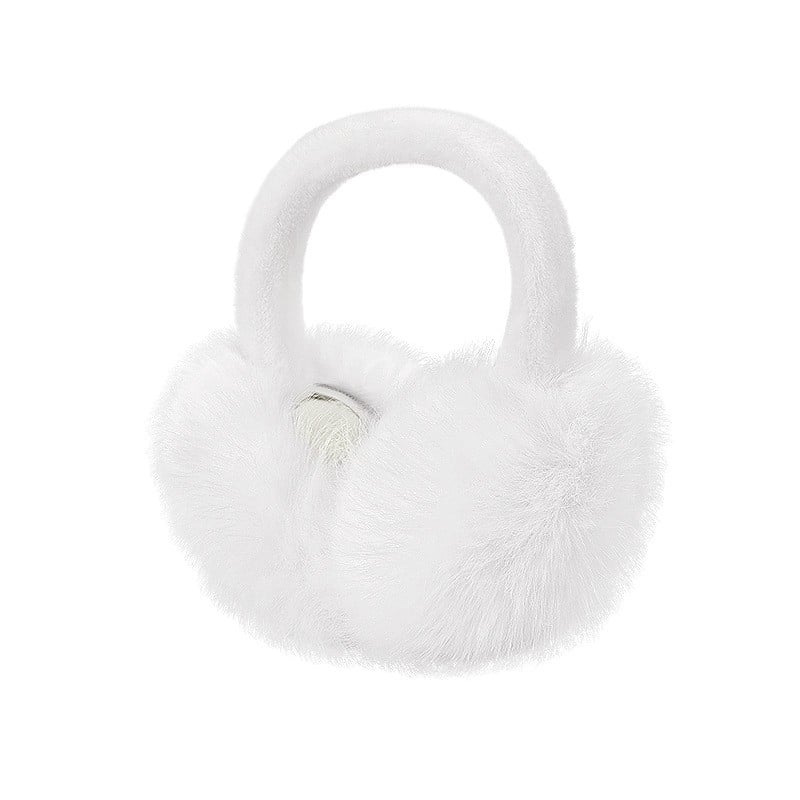 Sieviešu ziemas ausu aizsargi velosipēdam, pūkaini, pret vēju un silti, ar svītru rakstu