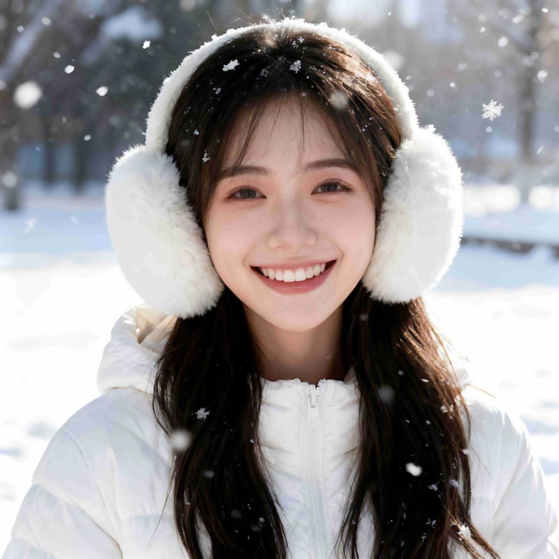 Sieviešu ziemas ausu aizsargi velosipēdam, pūkaini, pret vēju un silti, ar svītru rakstu