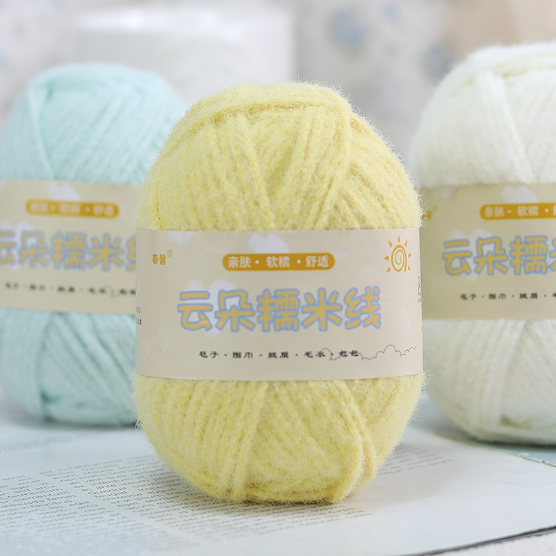 Kézi kötéshez való kevert fonal, finom sodrás, csoport fonal, Hebei eredet