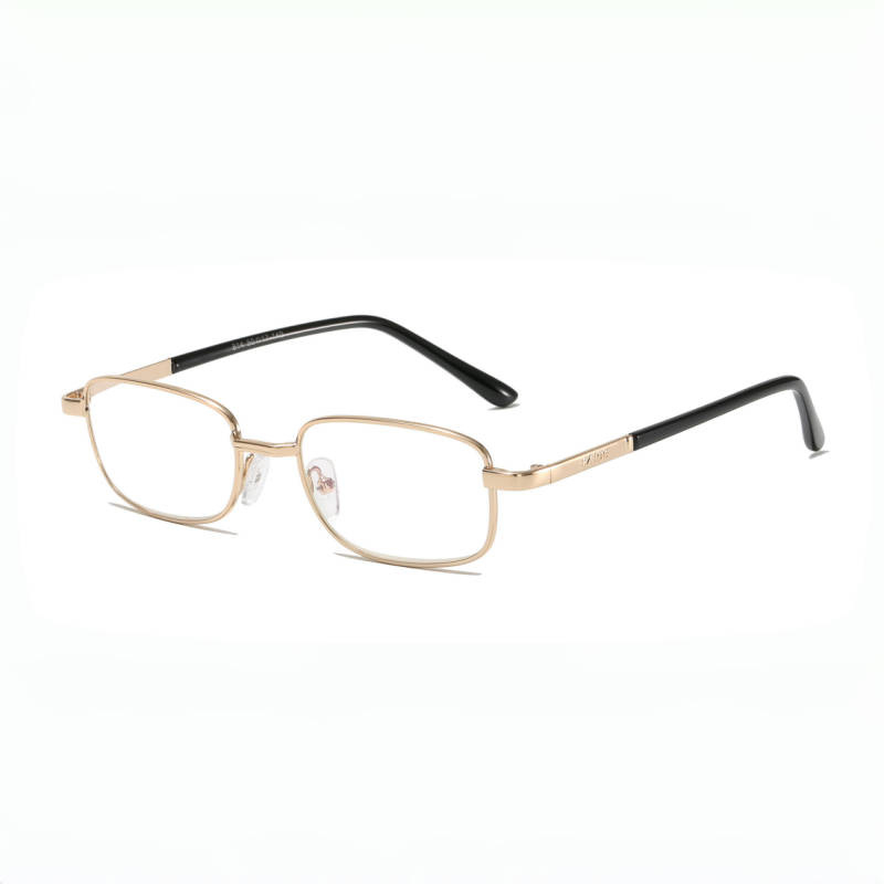 Lasīšanas briļļas, retro, metāla pilnais rāmis, lēcas no sveķiem, pret zilās gaismas, fotokromiskas, asfēriskas