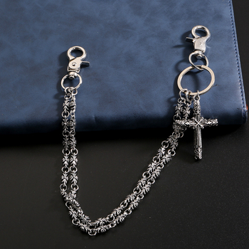 Lanac za struk s križnim motivom - retro stil, galvanizirani cinkov metal, Along the Tide Jewelry