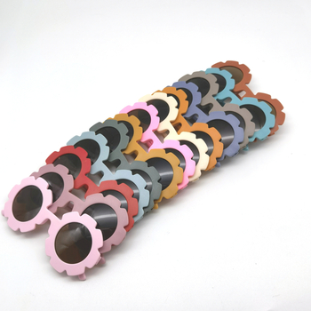 Bērnu saules brillēs ar apaļu rāmi, UV385 aizsardzība, PC lēcas un PC rāmis, nav polarizētas