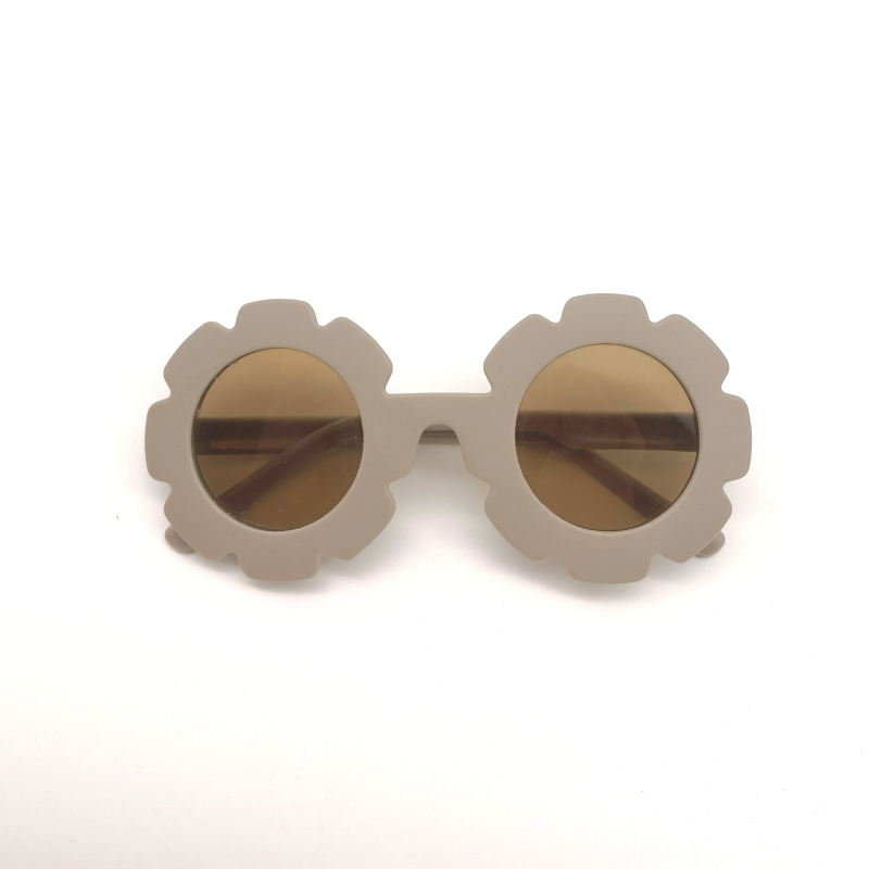 Bērnu saules brillēs ar apaļu rāmi, UV385 aizsardzība, PC lēcas un PC rāmis, nav polarizētas