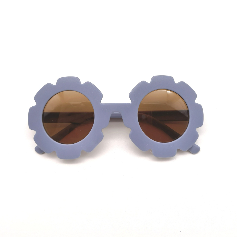 Bērnu saules brillēs ar apaļu rāmi, UV385 aizsardzība, PC lēcas un PC rāmis, nav polarizētas