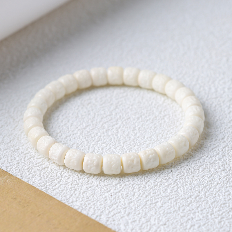Bodhi narukvica s 22 perlama, promjera 10 mm, keramički izgled, unisex