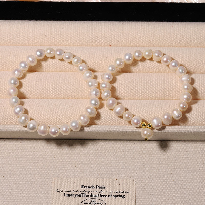 Brățară cu perle, realizată manual, design geometric, stil office fashion, pentru femei