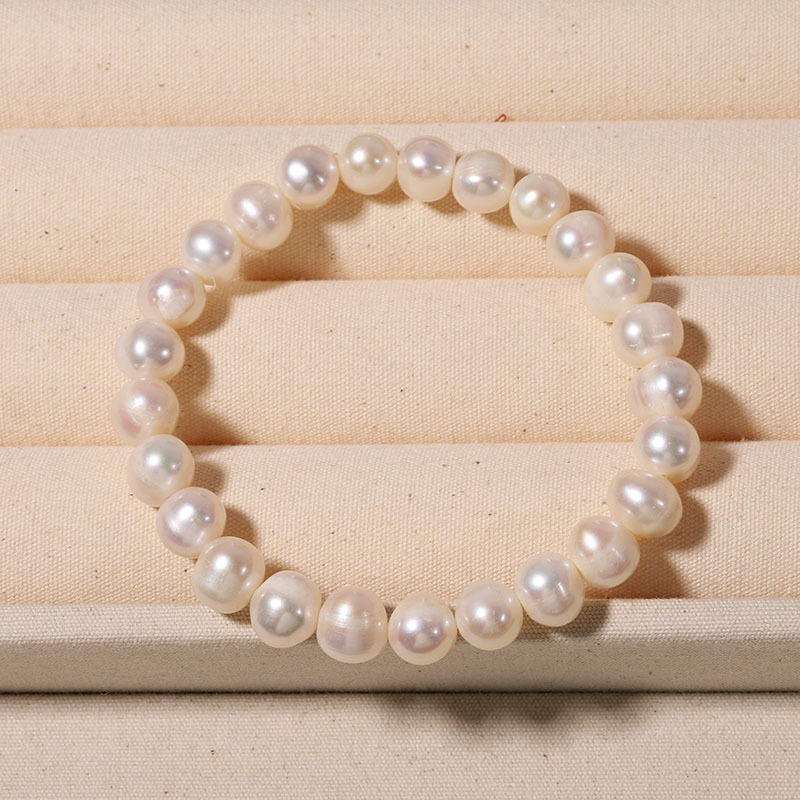 Brățară cu perle, realizată manual, design geometric, stil office fashion, pentru femei