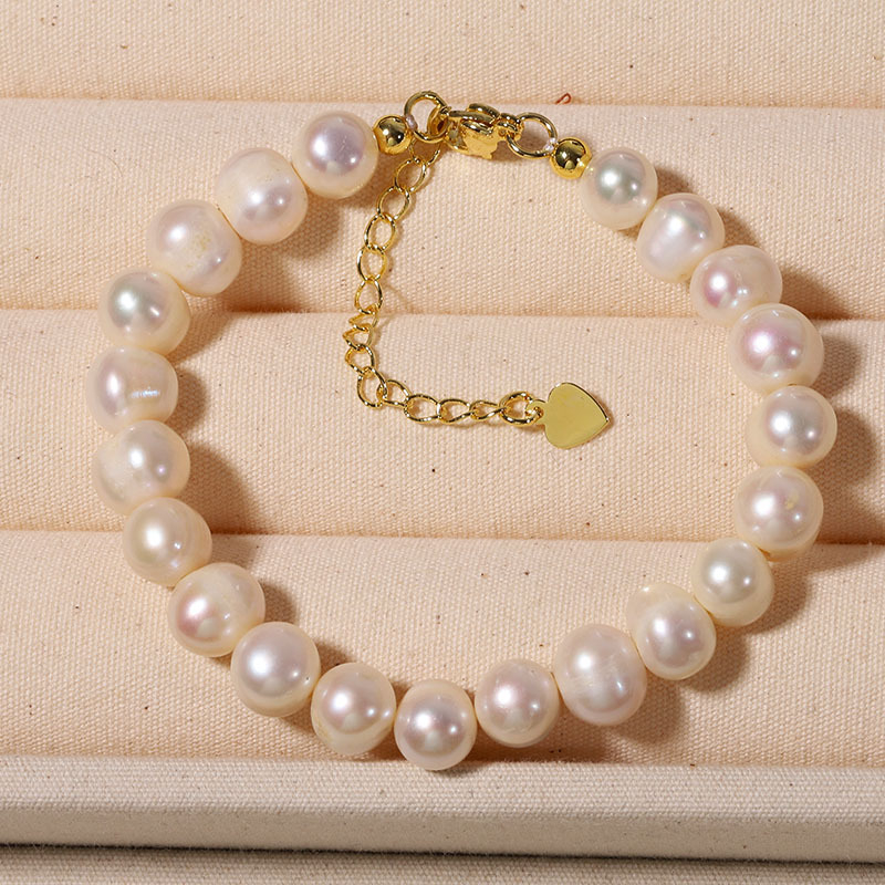 Brățară cu perle, realizată manual, design geometric, stil office fashion, pentru femei