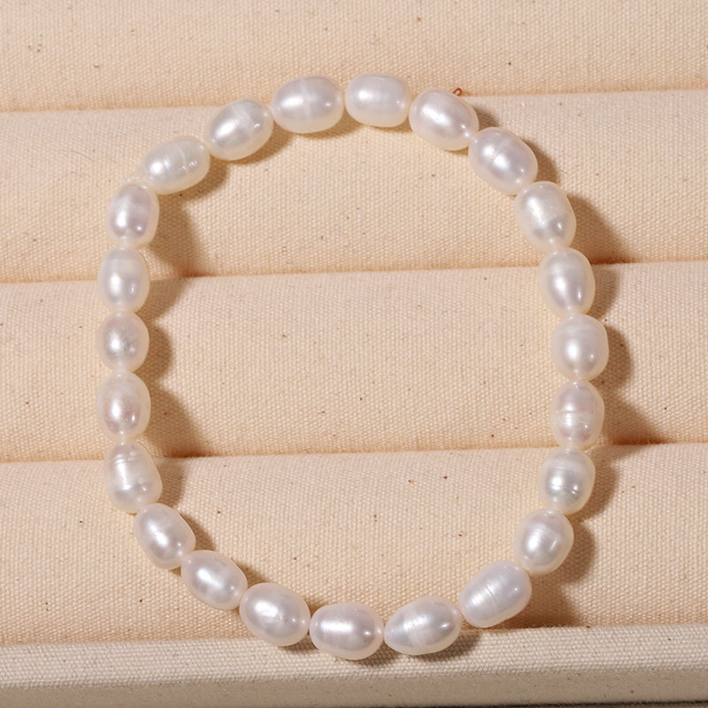 Brățară cu perle, realizată manual, design geometric, stil office fashion, pentru femei