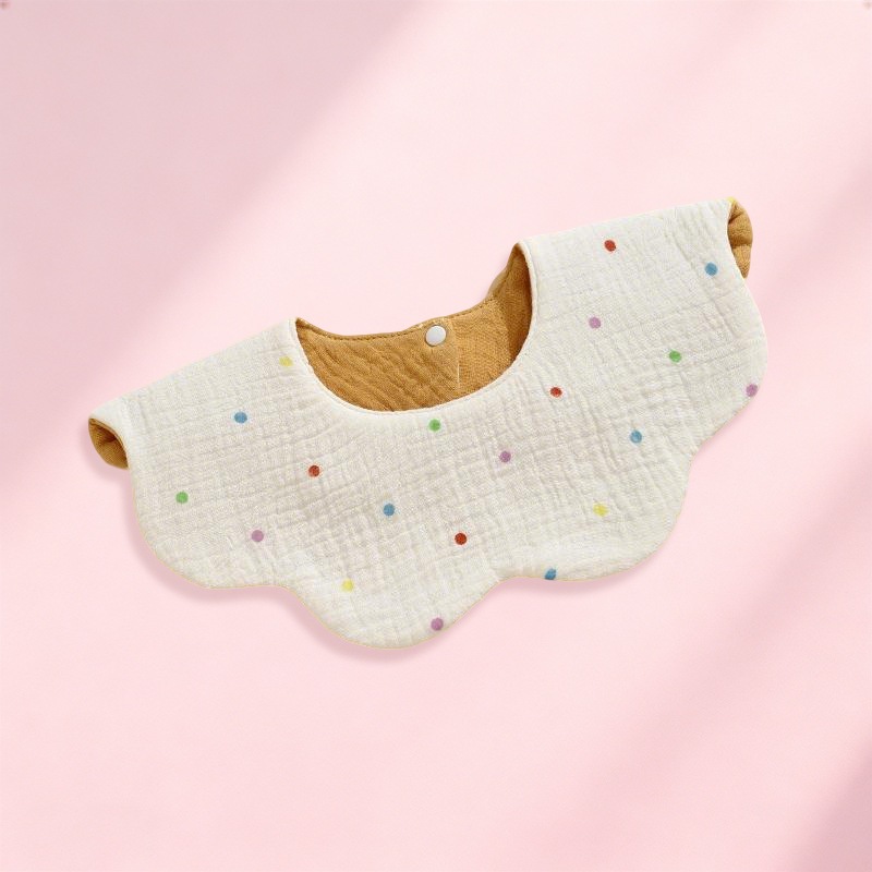 Baby Bib, Grade A Cotton Gauze, Soft Cartoon Pattern, Waterproof, for Infants and Toddlers (0-3 years)