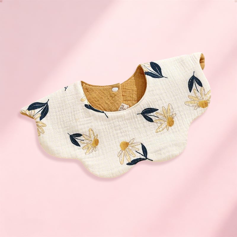 Baby Bib, Grade A Cotton Gauze, Soft Cartoon Pattern, Waterproof, for Infants and Toddlers (0-3 years)