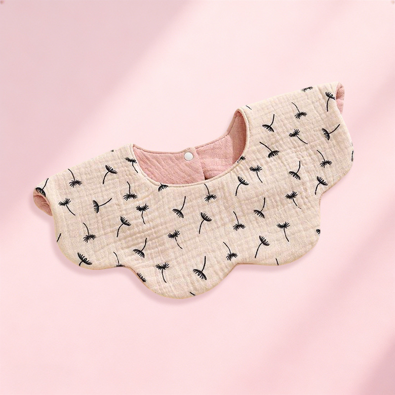 Baby Bib, Grade A Cotton Gauze, Soft Cartoon Pattern, Waterproof, for Infants and Toddlers (0-3 years)