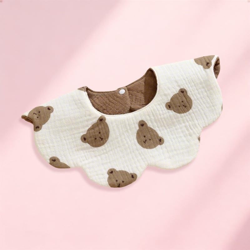 Baby Bib, Grade A Cotton Gauze, Soft Cartoon Pattern, Waterproof, for Infants and Toddlers (0-3 years)