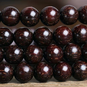 Uniszex 108 gyöngyös karkötő kislevelű zitanfából, rózsarijás karkötő, 2023 tavasz megjelenés