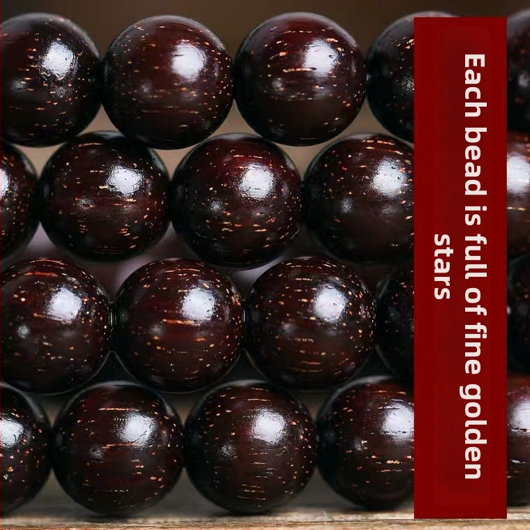 Unisex náramok s 108 korálkami z dreva malolistého zitanu, ruženec náramok, jar 2023 vydanie