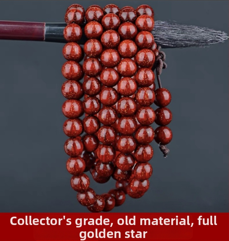 Unisex náramok s 108 korálkami z dreva malolistého zitanu, ruženec náramok, jar 2023 vydanie