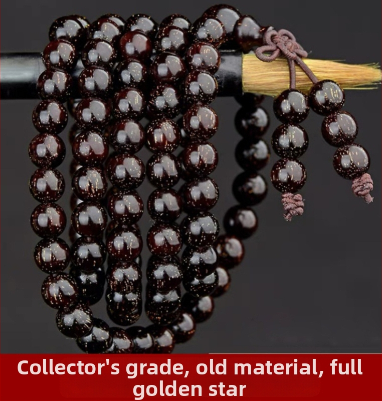 Unisex náramok s 108 korálkami z dreva malolistého zitanu, ruženec náramok, jar 2023 vydanie