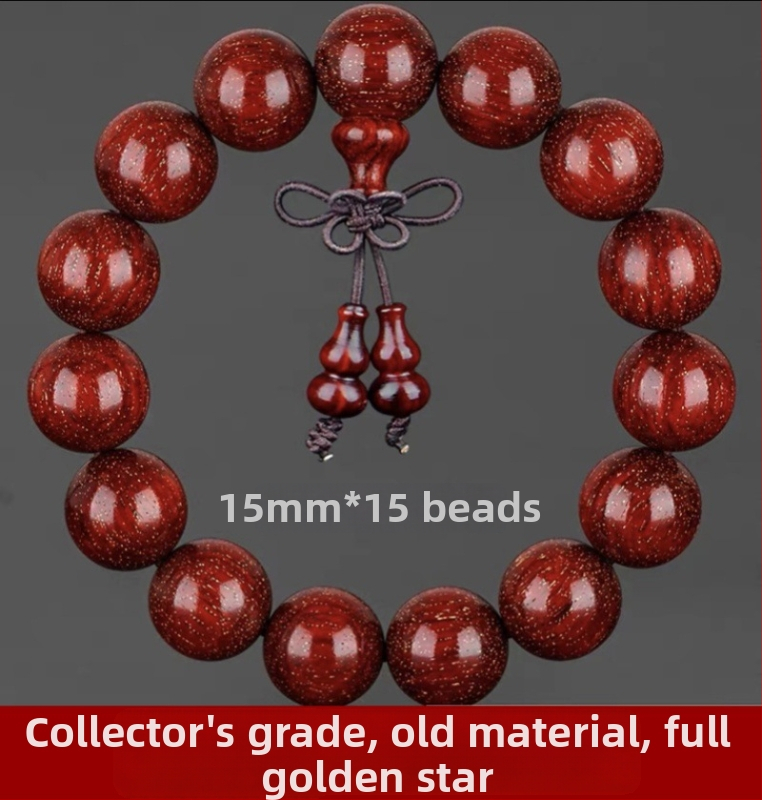 Unisex náramok s 108 korálkami z dreva malolistého zitanu, ruženec náramok, jar 2023 vydanie