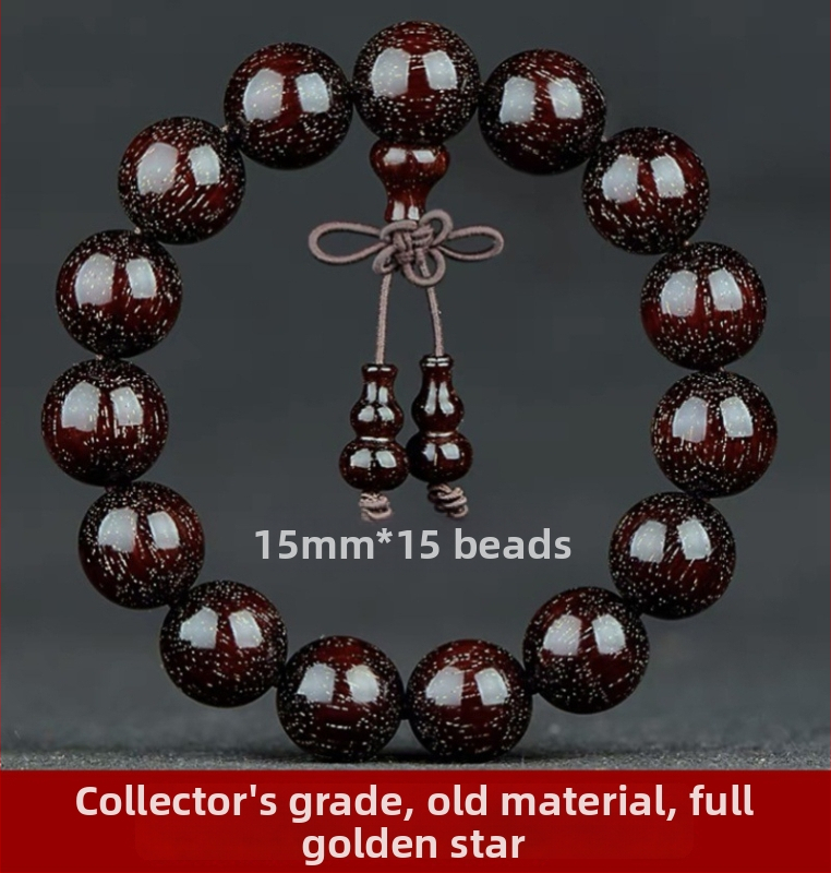 Unisex náramok s 108 korálkami z dreva malolistého zitanu, ruženec náramok, jar 2023 vydanie