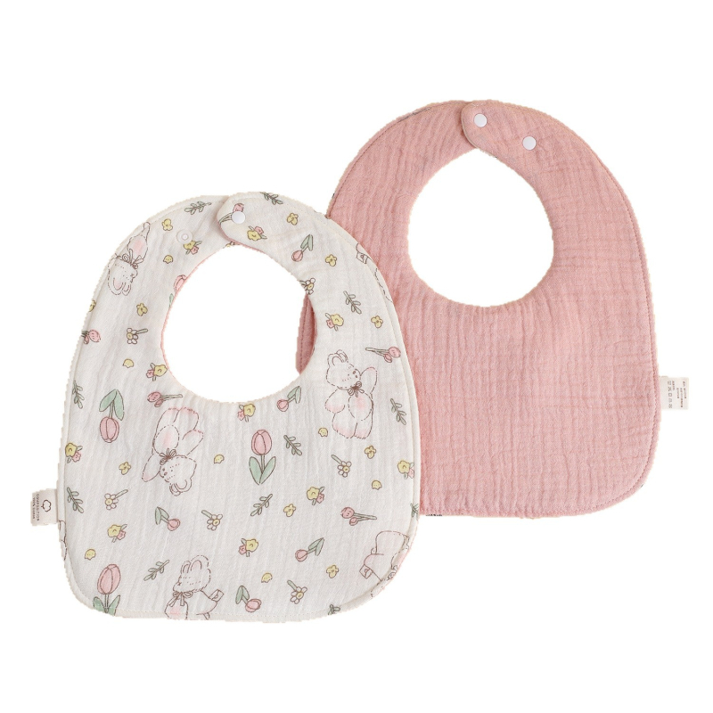 Șal triunghiular pentru bebeluți, 95% bumbac, imprimeu, absorbant, pentru nou-născuți până la 12 luni, Primăvara 2025