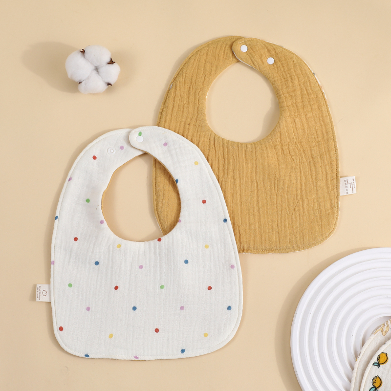 Șal triunghiular pentru bebeluți, 95% bumbac, imprimeu, absorbant, pentru nou-născuți până la 12 luni, Primăvara 2025