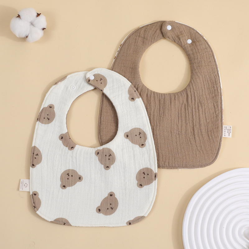 Șal triunghiular pentru bebeluți, 95% bumbac, imprimeu, absorbant, pentru nou-născuți până la 12 luni, Primăvara 2025