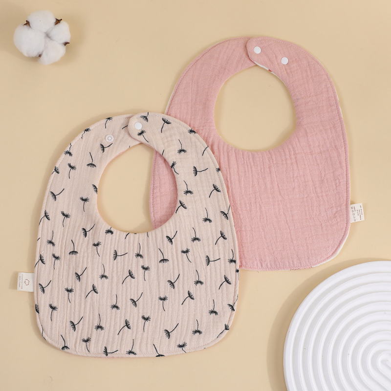 Șal triunghiular pentru bebeluți, 95% bumbac, imprimeu, absorbant, pentru nou-născuți până la 12 luni, Primăvara 2025