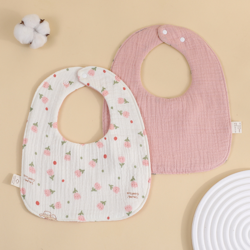 Șal triunghiular pentru bebeluți, 95% bumbac, imprimeu, absorbant, pentru nou-născuți până la 12 luni, Primăvara 2025