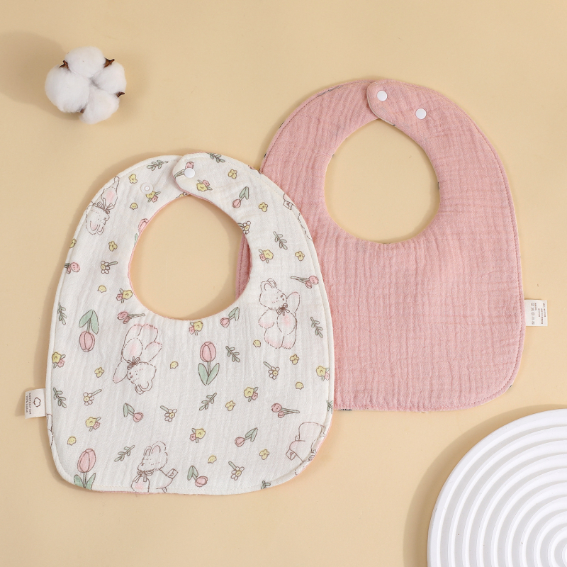 Șal triunghiular pentru bebeluți, 95% bumbac, imprimeu, absorbant, pentru nou-născuți până la 12 luni, Primăvara 2025