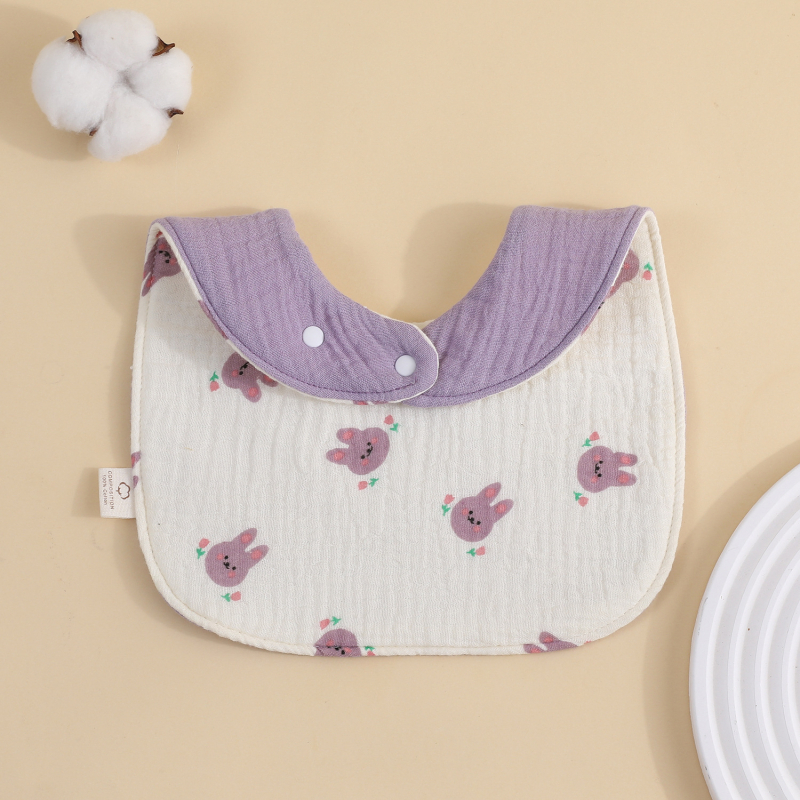 Șal triunghiular pentru bebeluți, 95% bumbac, imprimeu, absorbant, pentru nou-născuți până la 12 luni, Primăvara 2025