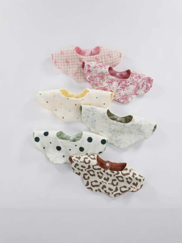 Dječja pamučna šestostruka dvostranska gazica, mekana i upijajuća za dojenčad i malu djecu